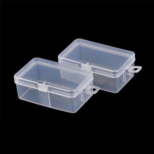 2pcs/lot Transparent Toolbox Electronic Plastic Parts Contai