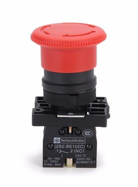 600V 10A XB2-ES542 Red Mushroom Switch 22mm NC N/C Emergency