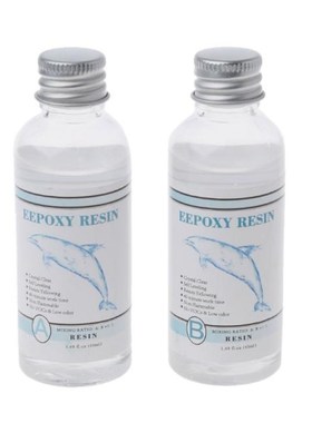 3 Ounce Clear Crystal Resin Quick Curing AB Resin 11 Clear