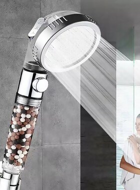 Shower Head Set Negative Ion Filter Bath Spray Water Saving