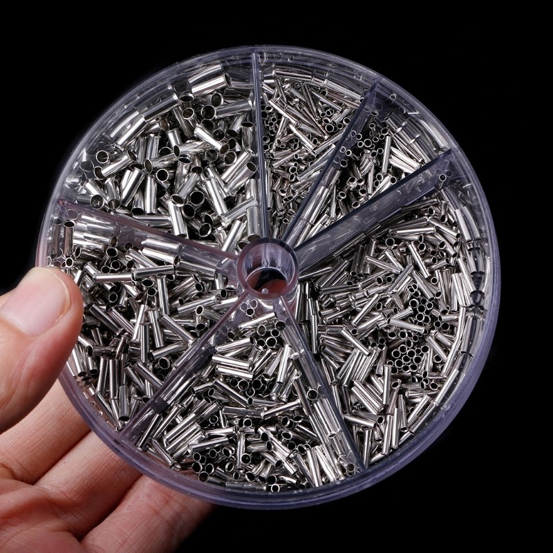 1900 Pcs Copper Crimp Wire Linker Cord End Terminals Electri