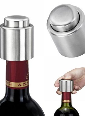 Stainless Steel Vacuum Sealed Red Wine Storage Bottle Stoppe