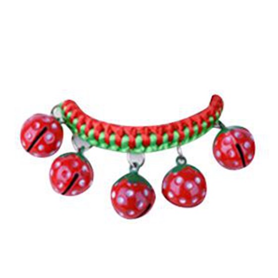 Coolfield 1x Metal nylon Pet Necklace Dog Braised Bell Colla