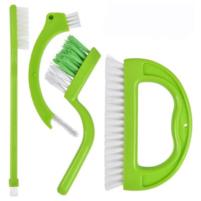 4pcs/set Cleaning Brush 适用于 Home Bathroom Kitchen Househo
