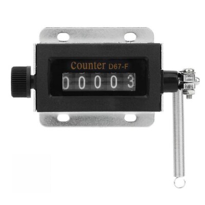 Mechanical Click Counter D67F 5 Digit Mechanical Resettable
