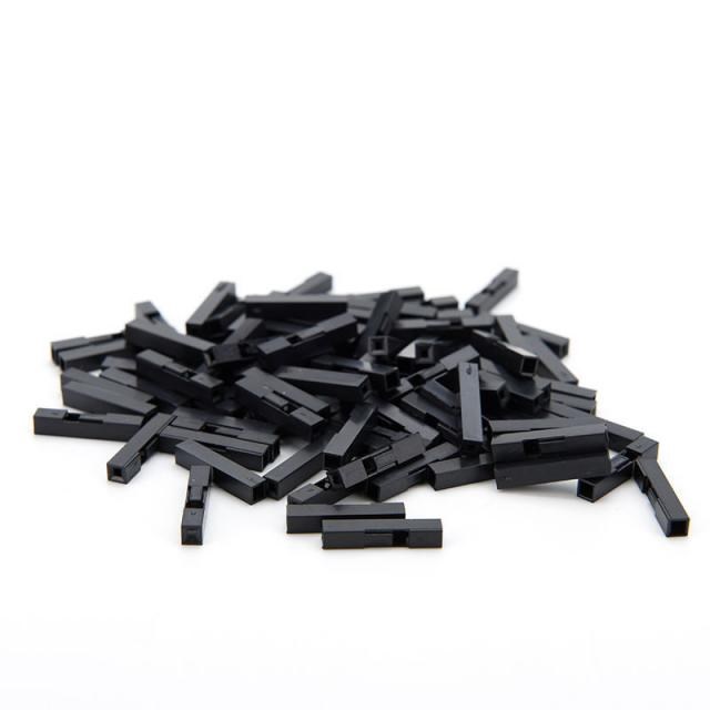 100pcs 2.54mm 1Pin Plastic Shell Head Plug Housing Pin Heade