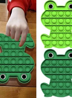 Frog Shape Push Bubble Sensory Toy Silicone Relief Stress Au