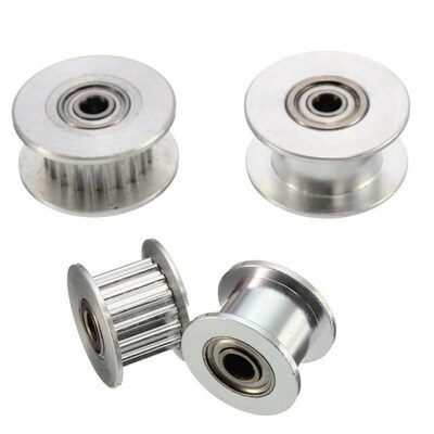 16T/20T Tooth GT2 Belt Idler Pulley 6mm Belt Smooth Idler Pu