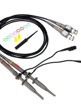 2pcs/lot P6100 Digital BNC Oscilloscope Probe1X 10X 100MHz H