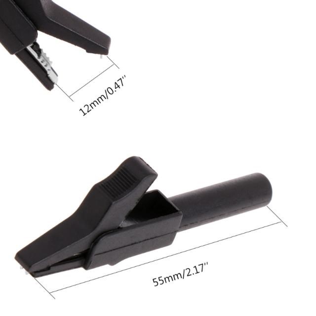 AIMOMETER 2 Pcs Full Protective Alligator Clips Crocodile Cl