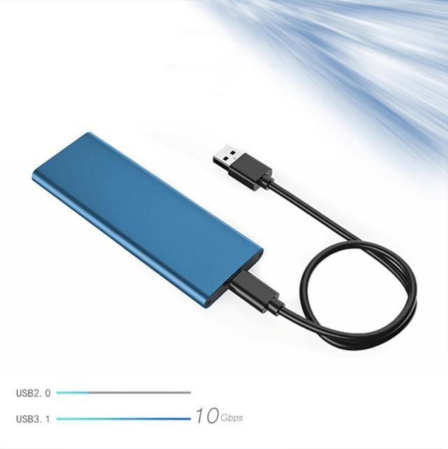 Ngff enclosure hdd case usb 3 1 type c to m 2 ngff ssd 