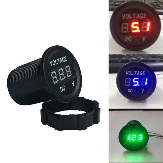DC 5V-30V LED Voltmeter Voltage Meter Universal Waterproof M