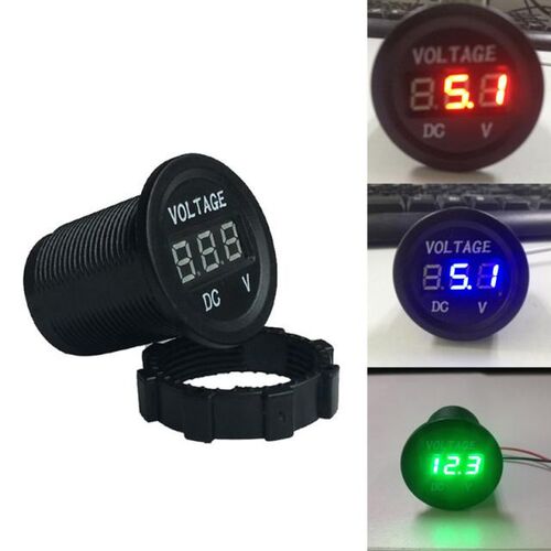 DC 5V-30V LED Voltmeter Voltage Meter Universal Waterproof M