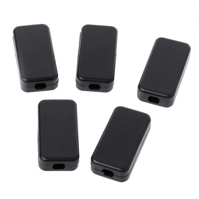 5Pcs Plastic Electronic Project Box Rectangle Black Enclosur