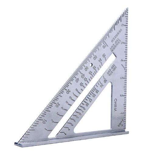 7 inch Triangular Ruler Aluminum Alloy Measuring Ruler Woodw