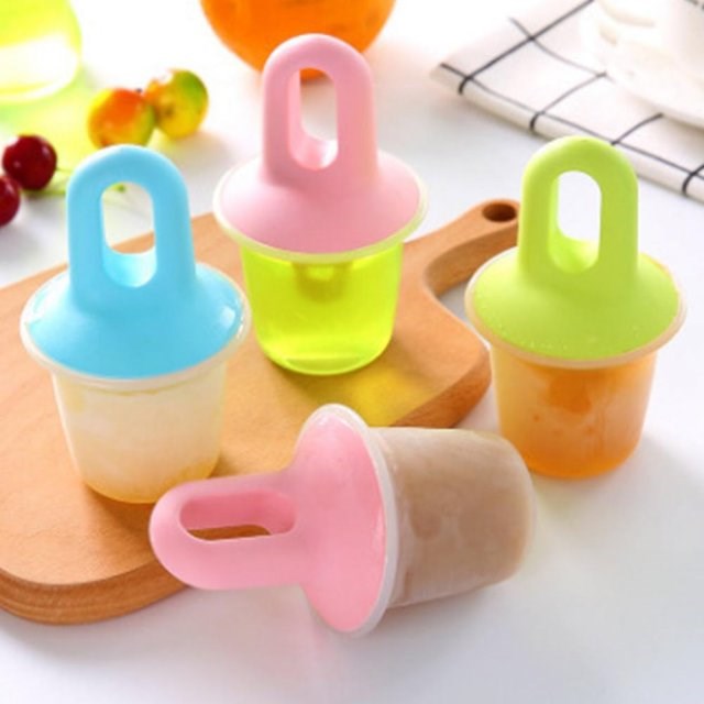 Creative DIY Non-toxic Popsicle Sorbet Ice Cream Mold Homema
