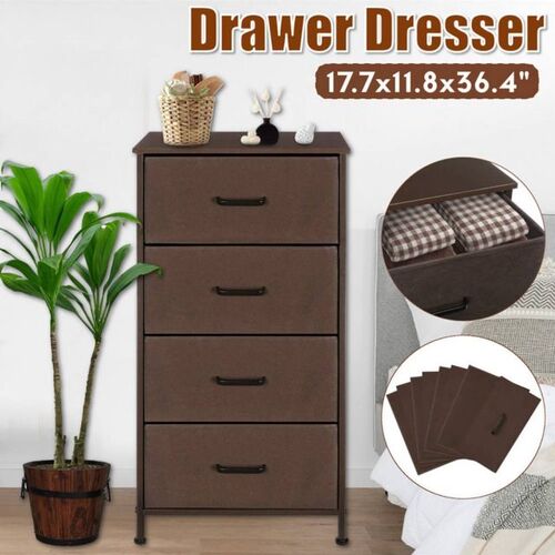 4-layer Drawer Desk Storage Box Fabric Document Sundries Hol