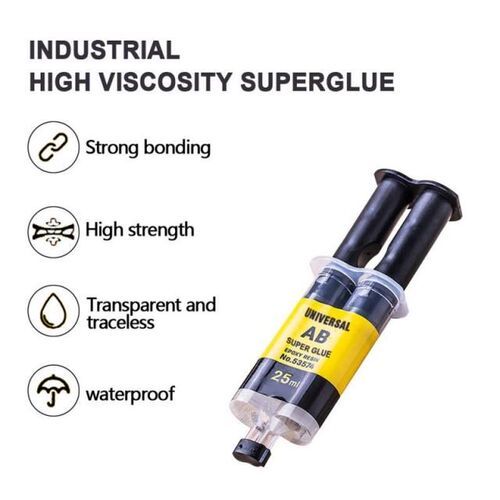 4/25ml AB Glue Home Strong Epoxy Resin Glue Iron Stainless S