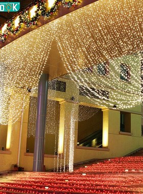 960LEDS LED Curtain Lights Fairy Garland String Light Icicle