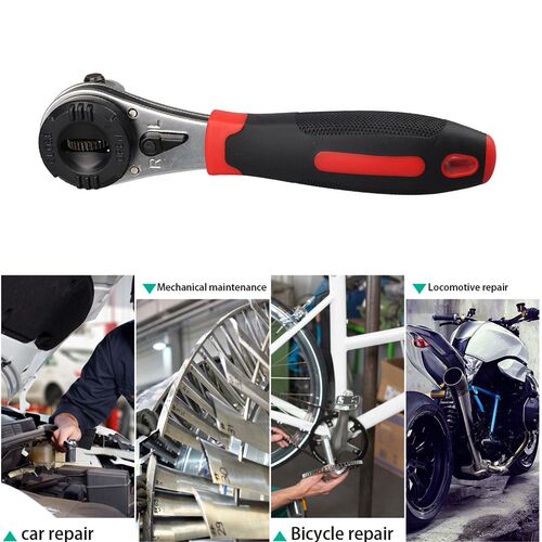 6-22mm Ratchet Wrench Adjustable Straight Handle Torque Span