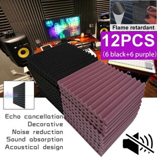 12 Pcs Soundproofing Foam Studio Acoustic Panels Studio Foam