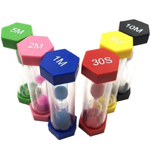 6Pcs/set 1 3 5 10 15 mins 30Seconds Hourglass Timer Sandglas
