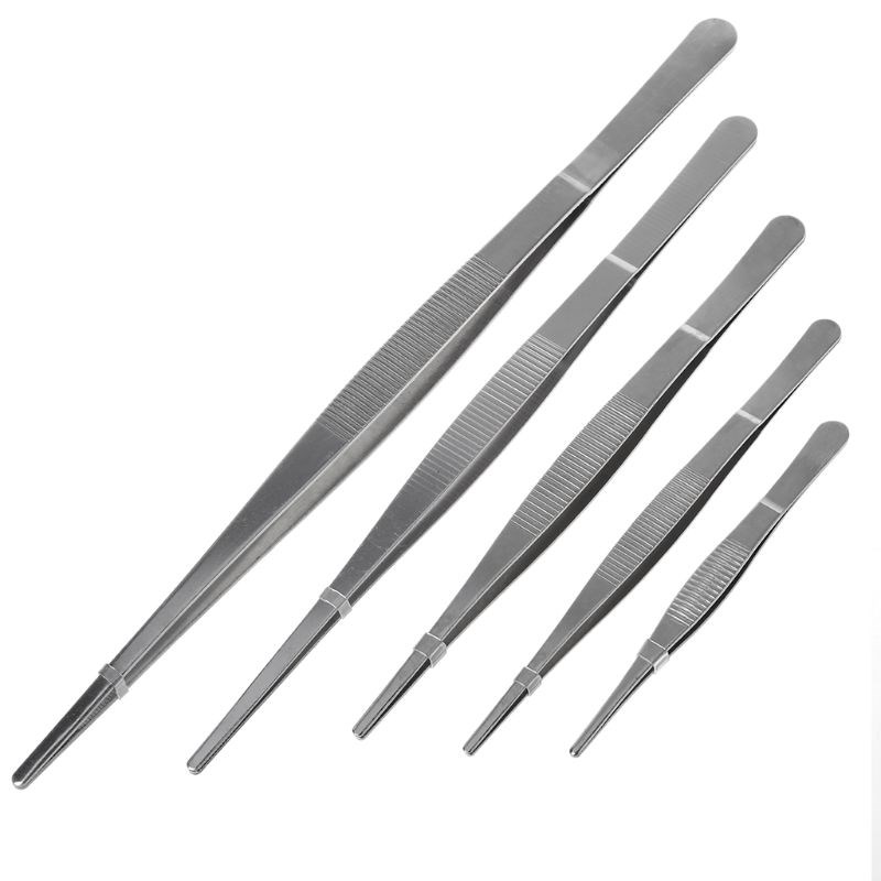 Industrial Tweezers Toothed Tweezers Barbecue Stainless Stee
