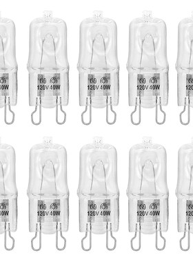 10 Pack Clear Lense Q40/G9/FR/120V G9 40W 120Volt T4 JD Type