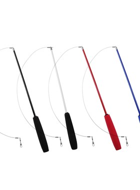 Cat Teaser Wands Three-section Telescopic Fishing Pole Wand