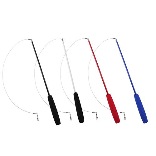 Cat Teaser Wands Three-section Telescopic Fishing Pole Wand