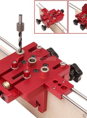 Doweling Jig Woodworking 3 In 1 Hole Drill Punch Positioner