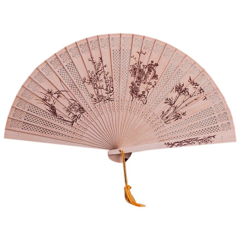 Incense Sandalwood Handmade Fan Carved Wooden Fan Chinese St
