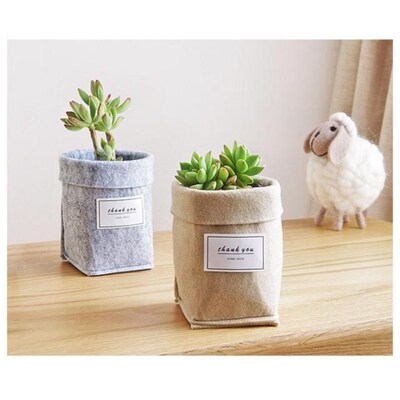 1PC Plant Grow Bag New Home Decorations Desktop Flower Baske