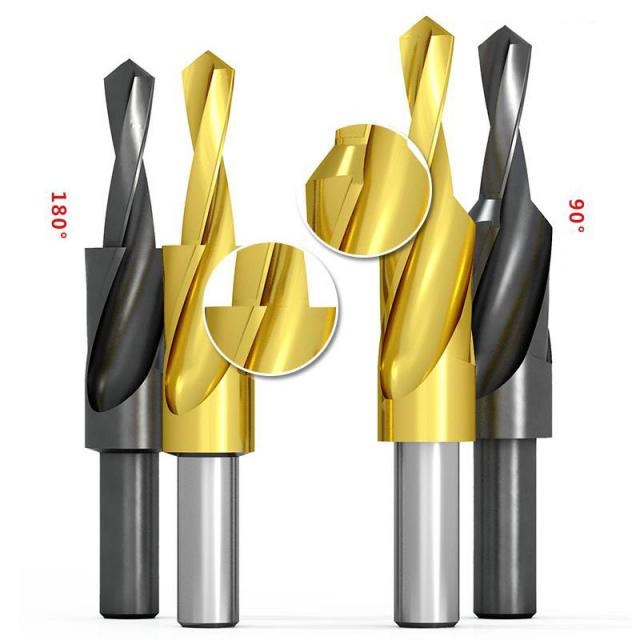 90/180 Degree M35 Cobalt/HSS Counterbore Twist Step Drill Bi