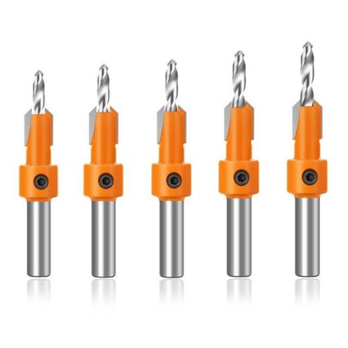 8mm Shank HSS Woodworking Countersink Drill Router Bit Carbi
