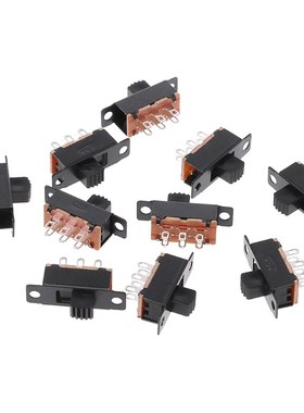 10Pcs SS22F32 6 Pins 2 Positions DPDT On/On Mini Slide Switc