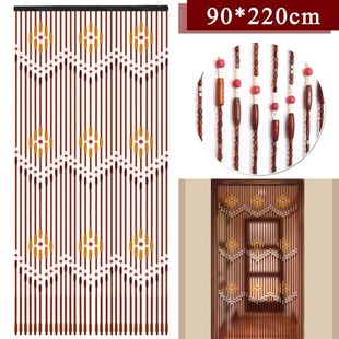 Wooden Door Curtain Blinds Handmade Fly Screen Wooden Bead S