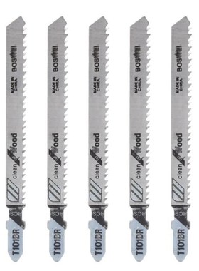 5Pcs T101BR HCS 100mm Jigsaw Blades 适用于 Wood Laminated Bo