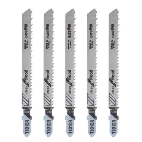 5Pcs T101BR HCS 100mm Jigsaw Blades 适用于 Wood Laminated Bo