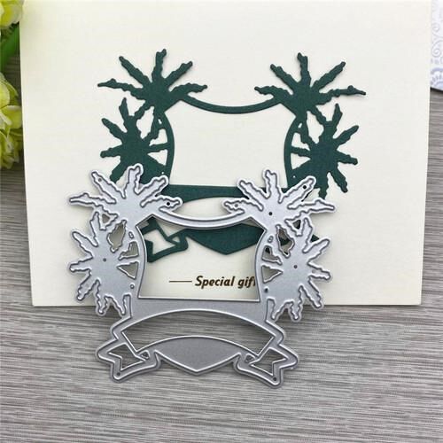 New Coconut tree decoration Square Cutting?Dies stencil?Scra
