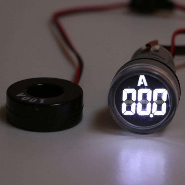 AC220V 22mm Digital Ammeter 0-100A Current Monitor Meter Sig