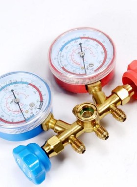 AC Diagnostic Manifold Freon Gauge Hose Set 3 Way 适用于 Cha