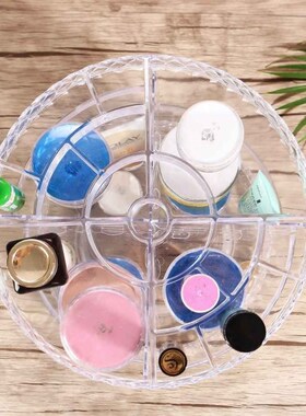 Transparent Rotation Cosmetic Storage Box Makeup Organizer A