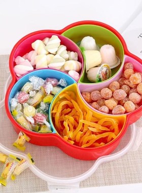 Multi-function Snack Plates Candy Box With Lid Home Large Ca