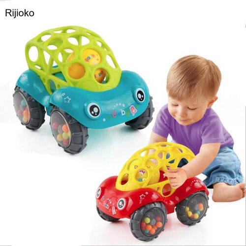 Baby Car Doll Toy Crib Mobile Bell Rings Grip Gutta Hand Cat