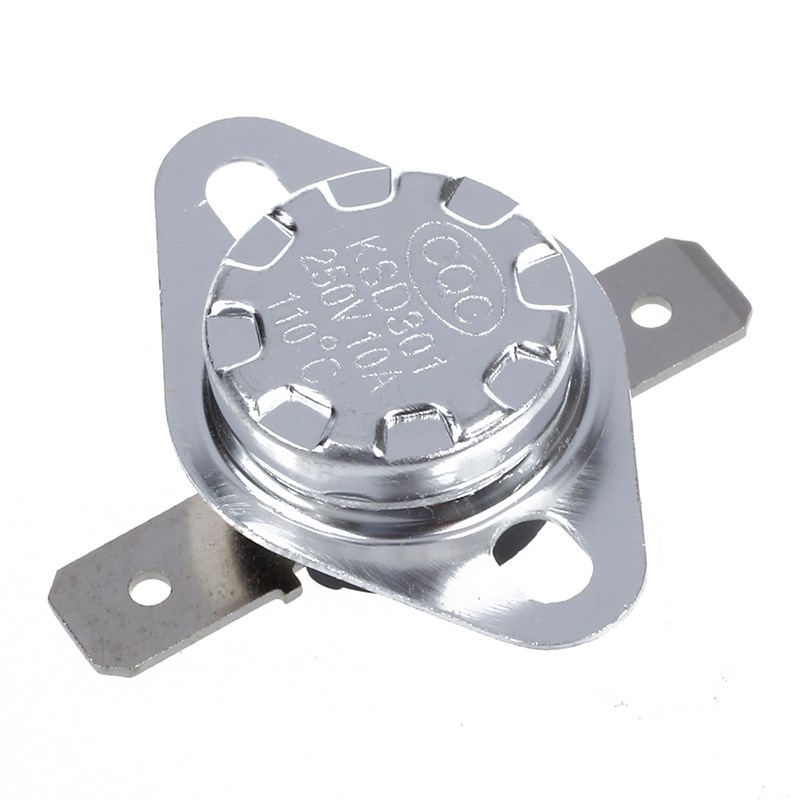 2 Pcs 110 Celsius N.C. Thermostat Temperature Controlled Swi