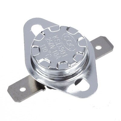 2 Pcs 110 Celsius N.C. Thermostat Temperature Controlled Swi