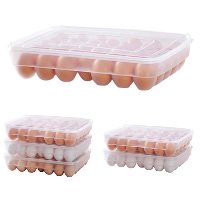 Egg Box Food Container Eggs Refrigerator Organizer Storage B