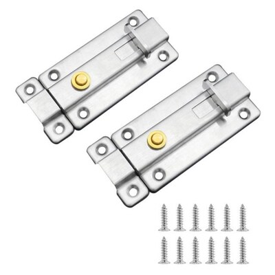 Surface Mounted Door Latches Slide Bolt Stainless Steel Dura