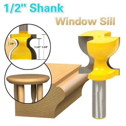 Window Sill, Stool Molding & Door Pull Edge Router Bit C3 Ca
